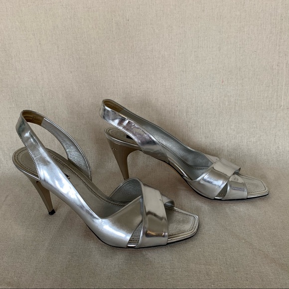 Louis Vuitton Iconic Silver Miroir Pumps Sandals Heels Size 41 or 10 - Picture 2 of 8